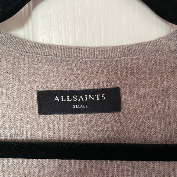 AllSaints Brown Tine Cardigan - Picture 3 of 9
